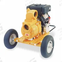 DAYTON Engine Driven Pump: 13 hp, 4 in MNPT, 4 in MNPT, 505 gpm Flow Rate @ 20 Ft. of Head, Honda (MPN 3P653). Key specifications — Volute Material: Cast Iron; Ignition Type: Recoil-Start; Brand: DAYTON; Kit Components: Pneumatic Ball Bearing Wheels and Brake Feet.