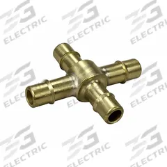 MEM-CO Barbed Cross: 5/32 in ID x 5/32 in ID x 5/32 in ID x 5/32 in ID Size, Brass, Beaded Barb (MPN X4). Key specifications — Brand: MEM-CO.