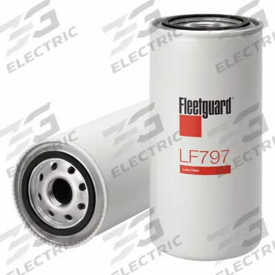 FLEETGUARD Automotive Oil Filter: B236, LF797, 1"-12 UNF-2B Thread Size, 9 1/8 in Overall Ht - Spin-On Oil Filters