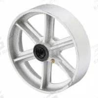 APPROVED VENDOR Caster Wheel: 8 in Wheel Dia., 2 in Wheel Wd, Iron, 1,400 lb Load Rating, Roller (MPN P-C-080x020/050R). Key specifications — Includes Spanner Bushing: Included; Wheel/Tread Material: Iron; Wheel/Tread Color: Silver; Brand: APPROVED VENDOR.