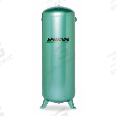 SPEEDAIRE Air Tank: 120 gal Tank Capacity, 200 psi Max Op Pressure, Vertical - Vertical Stationary Air Tanks