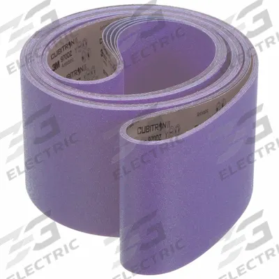 3M CUBITRON II Sanding Belt: 6 in W x 48 in L, Ceramic, 120 Grit, Y Wt Cloth Backing - Cool-Cutting Sanding Belts for All Woods