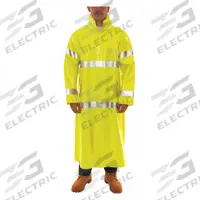 TINGLEY Comfortbrite Raincoat 4Xl: U, 4XL, Green/Yellow, Snaps with Storm Flap, 2 Pockets, Polyester (MPN C53122). Key specifications — Color: Green/Yellow; Includes Hood: Yes; Style: Rain Coat; Garment Type: Rain Coat; ANSI Type: R; Includes Removable Liner: No; Gender: Unisex; Brand: TINGLEY.