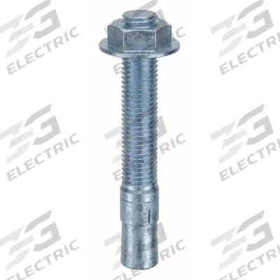 MKT FASTENING Wedge Anchor: 5 1/2 in Overall Lg, 3/4 in Dia, 3/4"-10 Thread Size, Steel - Steel Wedge Anchors