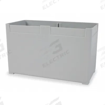 VIDMAR Bin Cup: 3 in x 6 1/8 in, 3 3/4 in Overall Ht, Gray - Removable Bins for Vidmar Modular Drawer Cabinets