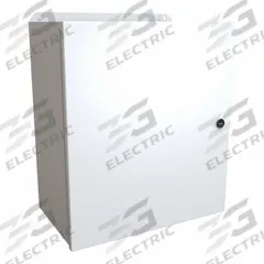 HAMMOND Electrical Enclosure: Steel, 16 in x 14 in x 8 in, NEMA 12/13/3R/4, w/Panel, Solid Cover (MPN EJ16148LG). Key specifications — Closure Method: Latches; Brand: HAMMOND; Knockouts: Not Included.