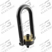 JERGENS Hoist Ring: Pivot/Swivel, Black Oxide-Coated Steel, 7/8"-9, Max. 8,000 lb, Pulling (MPN 23524). Key specifications — Brand: JERGENS; Thread Size: 7/8"-9; Operation: Pulling.