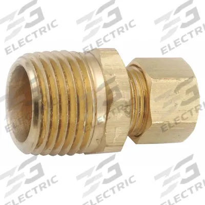 APPROVED VENDOR Compression Fitting Coupling: 7/8 in OD x 3/4 in Pipe Fitting Size - Low-Lead Standard Sleeve Brass Compression Fitting