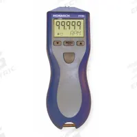 MONARCH Tachometer: +/-0.01% RPM Accuracy, 0.001 RPM, 99,999 RPM Max Non-Contact RPM, Not Certified (MPN 6109-010). Key specifications — Includes: 12 in Reflective Tape; Brand: MONARCH; Digital Display Screen Type: LCD; RPM Accuracy: +/-0.01%; RPM Resolution: 0.001 RPM; Calibration Certificate: Not Included.