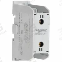 SCHNEIDER Power Distribution Block: Finger-Safe, Lug, Lug, 14 AWG – 3/0 AWG For Line Side Wire Sizes (MPN NSYEBCD12611). Key specifications — Mounting Type: DIN-Rail; Brand: SCHNEIDER; For Conductor Material: Copper.