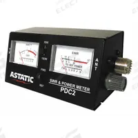 ASTATIC Power Field Strength Test Meter: RG58A/U Coax, 26 MHz Min Freq, 30 MHz Max Freq (MPN 302-PDC2). Key specifications — Antenna Connector: RG58A/U Coax; Product Type: Power Field Strength Test Meter; Manufacturer Part Number: 302-PDC2; Brand: ASTATIC.