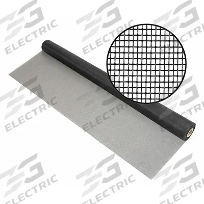 PHIFER Replacement Screen: Fiberglass, Charcoal, 18 x 16 Mesh Size, 6 ft Wd - Fiberglass Door and Window Screen