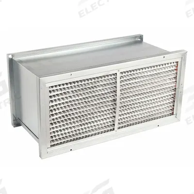 GRAINGER Cartridge Air Filter: 12 in x 24 in x 12 in, Steel, Double Header - MERV 14 Cartridge Air Filters
