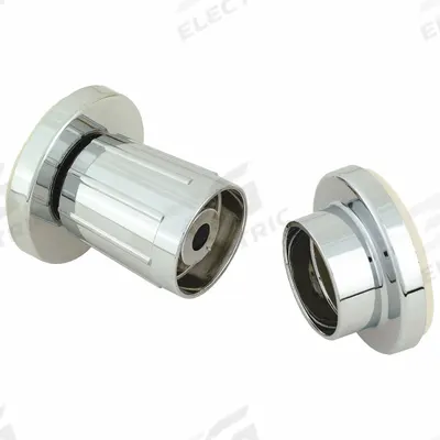 APPROVED VENDOR Shower Rod Flange: 1 3/4 in Overall Wd, 1 1/2 in Overall Ht, Zinc - Rods & Mounting Hardware for Shower Curtains
