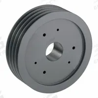 APPROVED VENDOR V-Belt Pulley: 8V1600, 4 Groove, 16 in OD, Bushed Bore, F, For 8V/8VX Belt Section (MPN 48V1600F). Key specifications — Pulley Industry Number: 8V1600; Pitch Diameter: 16 in (8V); For Belt Section (broad, with similar types): 8V or 8VX.