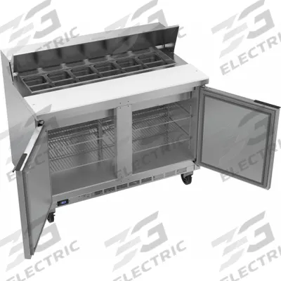BEVERAGE-AIR Refrigerator: 13 cu ft, 45 1/4 in Ht, 32 in Dp, Yes Energy Star Compliant - Refrigerated Prep Tables
