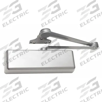 LCN Door Closer: Parallel Mounting Type, Grade 1 - Heavy Duty, Aluminum, 12 1/4 in Lg - Parallel Arm-Mount Door Closers