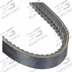 CONTINENTAL Banded Cogged V-Belt: 2/BX128, 2 Ribs, 131 in Outside Lg, 1 21/64 in Top Wd. Key specifications — Belt Material: Polybutadiene.