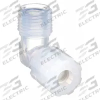 PARGRIP Compression Fitting Elbow: 1/4 in OD x 1/2 in Pipe Size, Compression x MNPT, PFA (MPN GAME-48). Key specifications — Series: Pargrip; Brand: PARGRIP; Standards: FDA Approved.