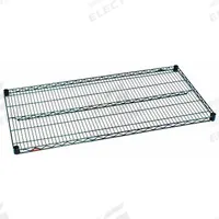 METRO Wire Shelf: 72 in x 36 in, 5 Shelves, Split Sleeve, 600 lb Load Capacity, Dry/Wet, Green (MPN 3672NK3). Key specifications — NSF Approved: Yes; Recommended Environment: Wet; Material: Steel; Brand: METRO; Color: Green; Finish: Epoxy Coated; NSF Approval: NSF Approved.