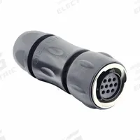 SOURIAU Electrical Connector: Trim Trio UTGX 12, Plug with Cable Gland, 10 Contacts, 4.5 A, 250V (MPN UTGX6JC1210S). Key specifications — attr1043586: 26 AWG to 18 AWG; attr1043574: Contacts Not Included; attr1020114: SOURIAU; attr1043080: 1/3 Bayonet; attr1043085: IP68; attr1043079: Trim Trio UTGX; attr1043575: Female; attr1043093: 250V.