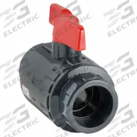ASAHI Manual Two-Way Ball Valve: 2 in, PVC, Straight, Socket x Socket, 150 psi Max. Pressure (CWP) (MPN 161070020). Key specifications — attr1008170: ASAHI; attr1017899: Tee.