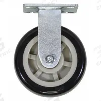AKRO-MILS Rigid Caster: 1,000 lb Load Capacity, 7 1/2 in Overall Lg, 6 in Dia, 6 in Overall Wd, Gray (MPN R6PRXR). Key specifications — Material: Steel; Compatible Grainger Part Number: 56MW74; Color: Gray; Compatible Manufacturer Model Number: R90185A; Brand: AKRO-MILS; Manufacturer Part Number: R6PRXR.