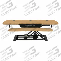 VERSADESK Standing Desk Converter: Electronic, Bamboo, Wood, 48 in Overall Wd, 24 in Overall Dp (MPN VDPPE4824-BNB). Key specifications — Desktop Material: Wood; Brand: VERSADESK; Desktop Color: Bamboo.