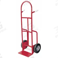 DAYTON General Purpose Hand Truck: 500 lb, Dual-Pin Handle, Red, Steel, Semipneumatic, 10 in Wheel (MPN 3W484). Key specifications — Brand: DAYTON; Color: Red.