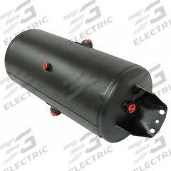VELVAC Air Tank: 6.44 gal Tank Capacity, 125 psi Max Op Pressure, Horizontal, 22.5 in Overall Lg (MPN 035104). Key specifications — attr51589: SAE J10; attr51576: VELVAC.