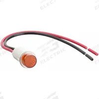 DAYTON Raised Panel Light: 12 mm Panel Mounting Hole Dia, LED, Raised Head (MPN 22NY46). Key specifications — Brand: DAYTON; Electrical Connection: 6 in Wire Leads.