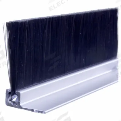 AMERICAN GARAGE DOOR SUPPLY Brush Seal: 90° Angle, Nylon, 1 in Brush Lg - Material Handling