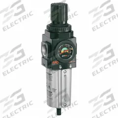 ARO FRL Piggyback: Series 2000 Series, 3/8 in NPT, 132 scfm, 5 micron, 250 psi, Manual Drain (MPN P39334-610). Key specifications — attr109419: ARO; attr109429: Aluminum; attr109463: Yes; attr109467: Nitrile; attr109468: Series 2000.