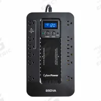 CYBER POWER UPS System: Single Phase, 850 VA Power Rating, 120 V AC Input, 120 V AC Output, 5-15P (MPN EC850LCD). Key specifications — attr1044766: Single; attr1044781: Standby; attr232986: CYBER POWER.