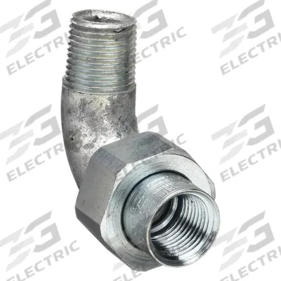 HUBBELL KILLARK Union - Conduit to Box, 90 Degrees: Steel, 1/2 in Trade Size - 90° Union - Conduit to Box