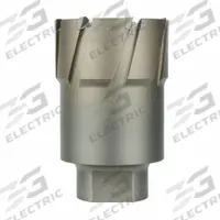 MILWAUKEE Annular Cutter: 4 in Cutter Dia, 2 in Max Cutting Dp, Bright, Carbide, Threaded (MPN 49-57-4000). Key specifications — attr253884: No; attr253885: Bright; attr253886: Carbide; attr253888: Fractional Inch; attr277149: MILWAUKEE.