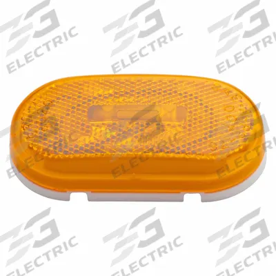 GROTE Clearance Marker Lamp: Clearance Light, Incandescent, Oval, Amber, Bracket - Clearance Lights