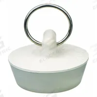 APPROVED VENDOR Drain Stopper: 1 1/4 in Overall Dia, Rubber, White, Push and Pull, 5 PK (MPN 1PPH3). Key specifications — Material: Rubber; Color: White; Brand: APPROVED VENDOR; Application: Sink.