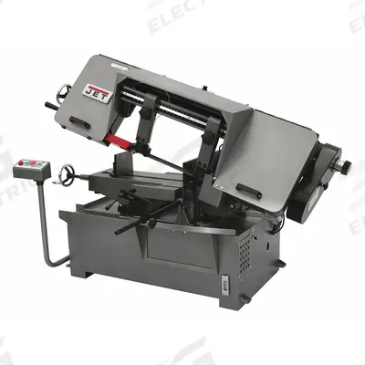 JET Band Saw: 10 in x 14 in/2 in x 16 in, 100 to 350, 45°, 90°, 3 Phase - Mitering Semi-Automatic Horizontal Band Saws