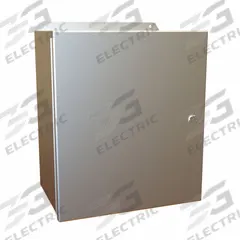 HAMMOND Electrical Enclosure: Aluminum, 14 in x 12 in x 8 in, NEMA 12/13/3R/4/4X, w/Panel, Hinged (MPN EJ14128AL). Key specifications — Brand: HAMMOND; Closure Method: Latches; Enclosure Material: Aluminum; Knockouts: Not Included; Includes Inner Panel: with Inner Panel Included.