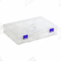 QUANTUM STORAGE SYSTEMS Compartment Storage Box: 11 3/4 in x 7 3/4 in x 2 1/4 in, Clear (MPN QB800). Key specifications — Color: Clear; Brand: QUANTUM STORAGE SYSTEMS; Material: Plastic.