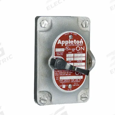 APPLETON ELECTRIC Switch Cover: Tumbler Switches (MPN EDKF32-Q) - Replacement Front Covers, Operators & Switches