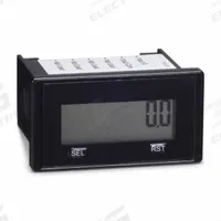 TRUMETER Hour Meter: Hour Meters, Front Panel Mounting, Digital, 1 1/8 in x 2 in, LCD, Tenth, 12/4 (MPN 6320-2500-0000). Key specifications — Mounting Style: Panel; Standards: UL; Bezel Face Shape: Rectangular; Hour Unit Increment: Tenth; NEMA Enclosure Rating: 4; Brand: TRUMETER; Manufacturer Part Number: 6320-2500-0000; Meter Type_Broad: Digital.