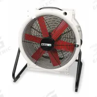 MULTIFAN Cooling Fan: 20 in Blade Dia, 120V AC, Mobile, 1/3 hp, Direct Drive, Polypropylene (MPN B4E5003M11100P). Key specifications — Mobility: Mobile; Voltage: 120V AC; Brand: MULTIFAN.