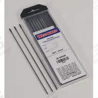 WESTWARD Tungsten Electrode: Ceriated, 1/4 in x 7 in, Gray, EWCe-2, 5 PK (MPN 31GH65). Key specifications — Brand: WESTWARD; Overall Length: 7 in; AWS Classification: EWCe-2; Welding Current Designation: AC/DC; Color: Gray.