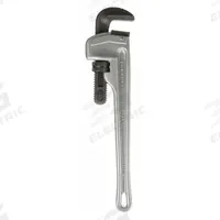 RIDGID Pipe Wrench: Aluminum, 2 1/2 in Jaw Capacity, Serrated, 18 in Overall Lg, I-Beam (MPN 31100). Key specifications — attr309808: I-Beam; attr309815: Aluminum; attr324941: RIDGID.