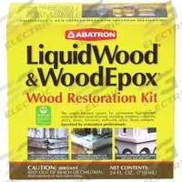 ABATRON Repair Kit: LiquidWood and WoodEpox, Wood Repair, 24 oz Container Size, Box, Clear/White (MPN WRK6OR). Key specifications — Series: LiquidWood and WoodEpox; Base Material: Epoxy; Color: Clear/White; Brand: ABATRON.