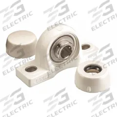 NTN Pillow Block Bearing: 1 in Bore, Polymer, Set Screws, 1 27/64 in Shaft Ht, 5.5 in Overall Lg (MPN SUCPPL205-16CCFG1). Key specifications — Brand: NTN; Mounting Bolt Size: 3/8 in; Standards: NSF H1; System of Measurement: Inch.