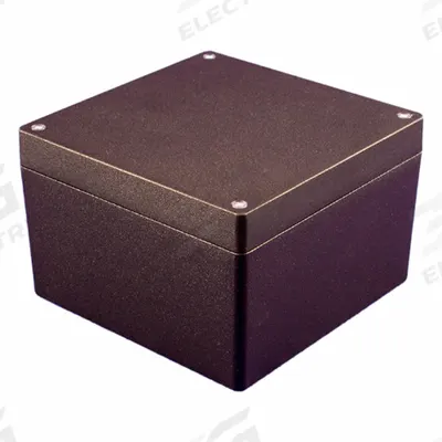 HAMMOND Enclosure: Die-Cast Aluminum, 6 in x 6 in x 4 in, NEMA 1/12/13/4/4X, Solid Cover - Aluminum Enclosures