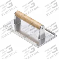 TABLECRAFT PRODUCTS COMPANY Steak Weight: Aluminum, 8 1/4 in Blade Lg, Wood, 8 1/4 in Overall Lg (MPN 3004). Key specifications — Handle Material: Wood; Manufacturer Part Number: 3004; Blade Material: Aluminum; NSF Certified: No; Product Type: Steak Weight; Handle Color: Brown; Brand: TABLECRAFT PRODUCTS COMPANY.